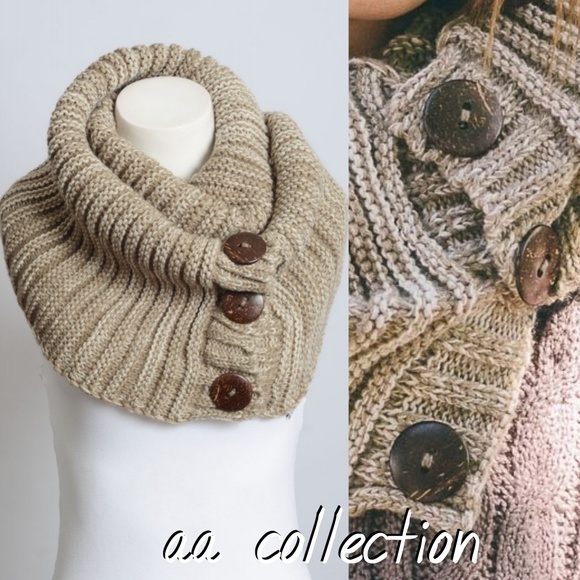 Chunky Knit Infinity Scarf Wrap Comfy - Picture 5 of 8